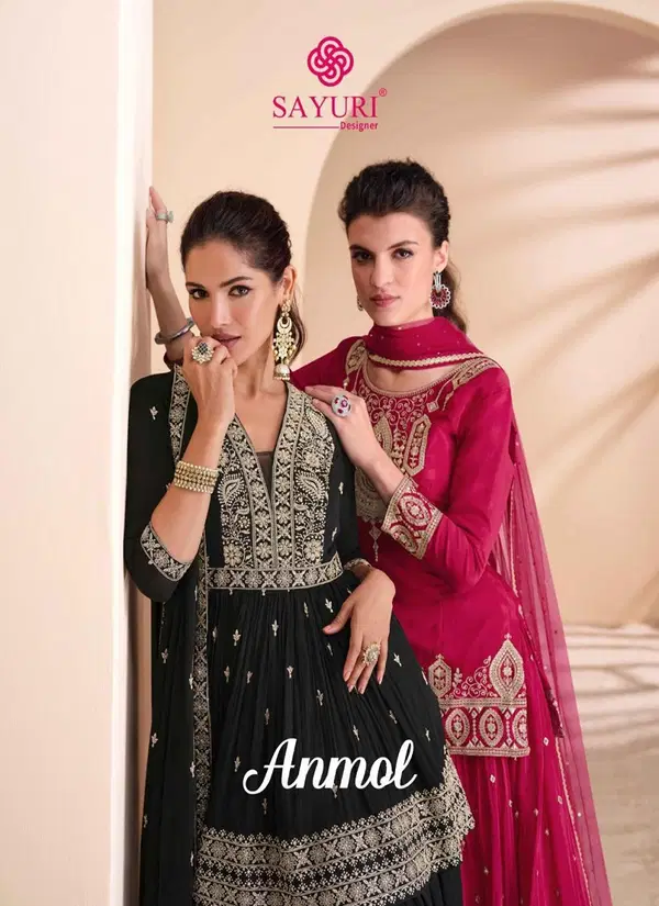 Anmol By Sayuri Designer Chinon Silk Lehenga Choli Exporters In India